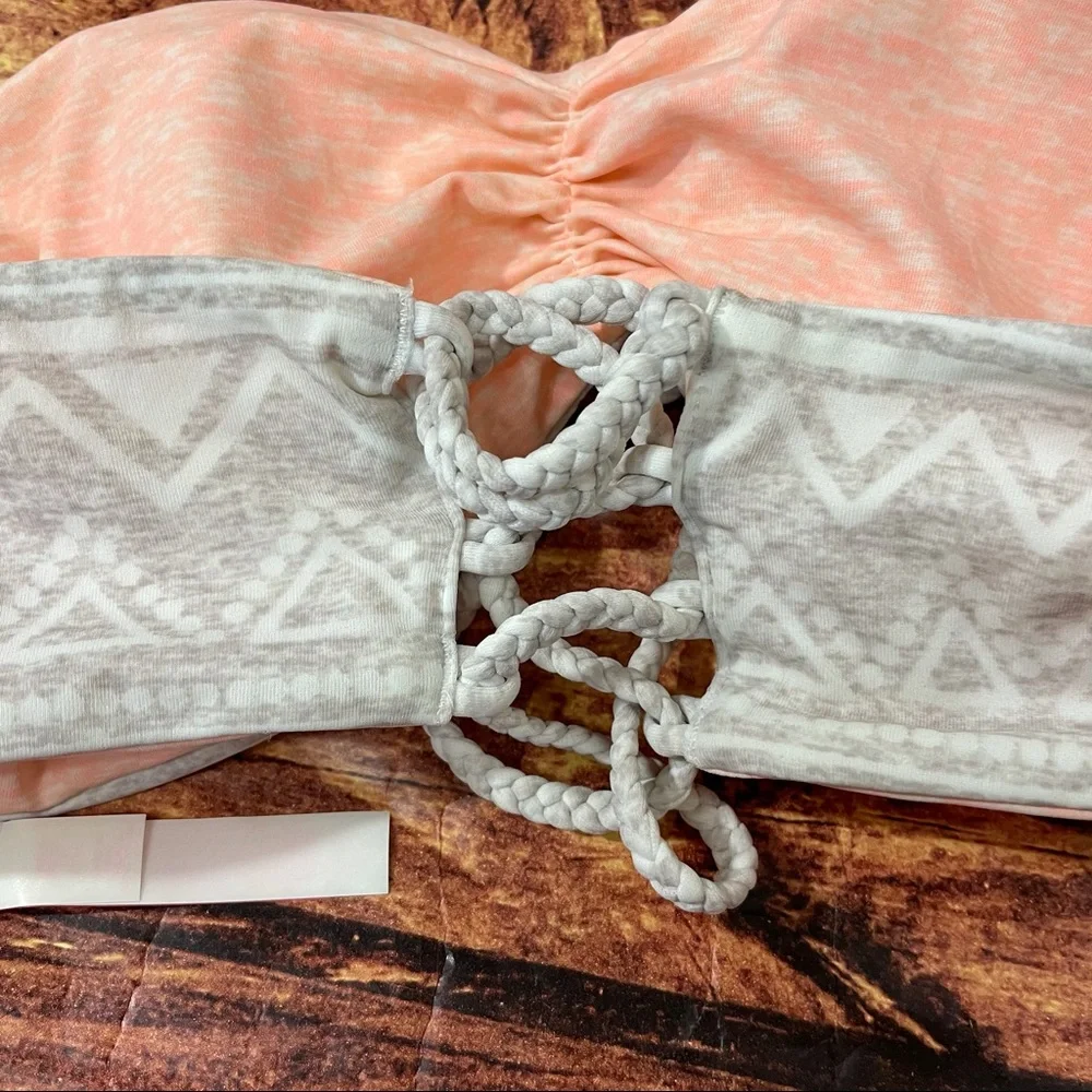 Victoria’s Secret Strapless print Bandeau bikini